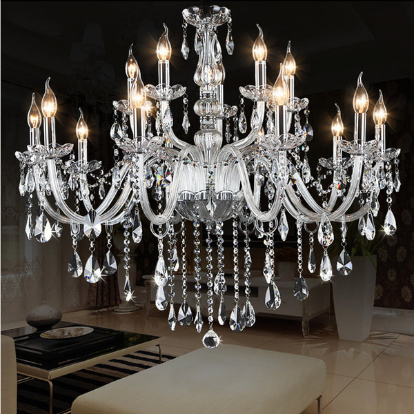 Noble Luxurious Export K9 Clear Crystal Chandelier chandeliers light lighting pendant lighting Optional Lustres De Cristal Chandeliers