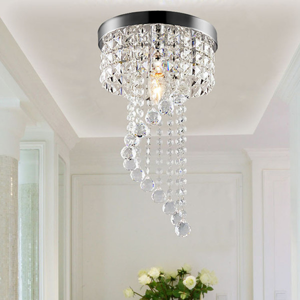 20/25cm Crystal Chandelier k9 led chandelier chandeliers lighting Flush Mount Ceiling Light Lamp for Aisle Stair Hallway Porch Lights