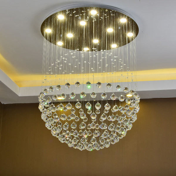 New Modern LED K9 Ball Crystal Chandeliers Crystal dining room light blown glass chandelier rustic crystal chandelier