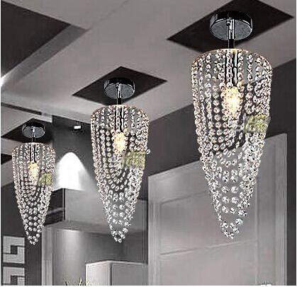 Free shipping new modern mini crystal chandelier lustres de cristal living room lighting Dia17*H45cm crystal corridor light