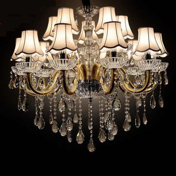 Modern Crystal Chandeliers Home Lighting lustres de cristal Decoration Luxury Candle Chandelier Pendants Living Room Indoor Lamp