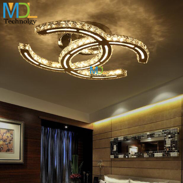 15W 18W 35W 48W LED Crystal Chandeliers Ceiling mounted Lighting Modern K9 Pendant light Fixtures For Living room Dining room