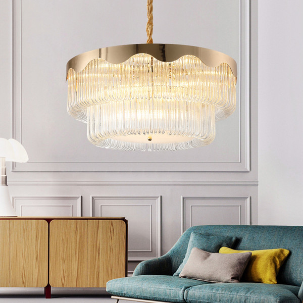 chandelier light New light luxury modern chandelier living room crystal lamp home atmosphere luxury crystal chandelier