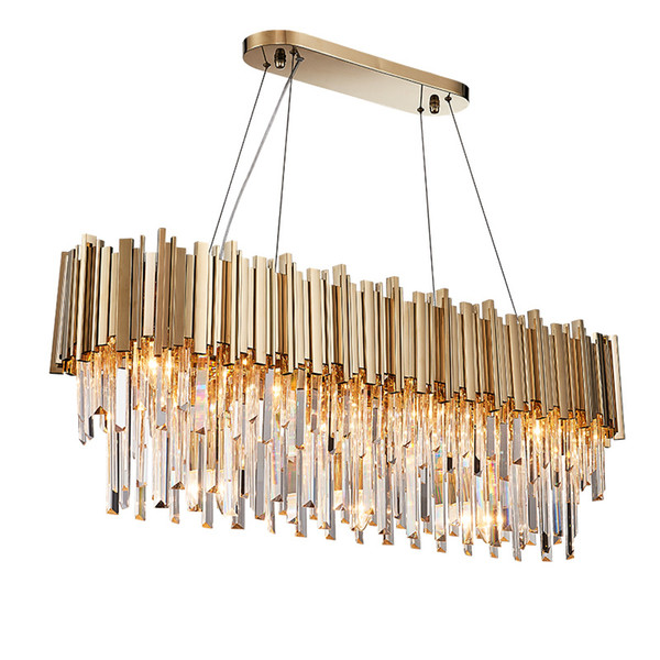 Luxury crystal chandelier gold shine living room lamp hotel decoration can be customized size