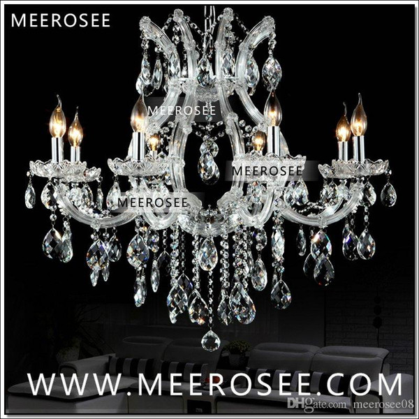 Hot selling Maria Theresa Clear Crystal Chandelier Lamp Luster Cristal Pendelleuchte Light Fixture top quality 8 Lights