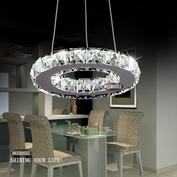 Modern Silver Crystal Ring LED Chandelier Pedant Crystal Lamp / Light / Lighting Fixture Modern LED Circle Light