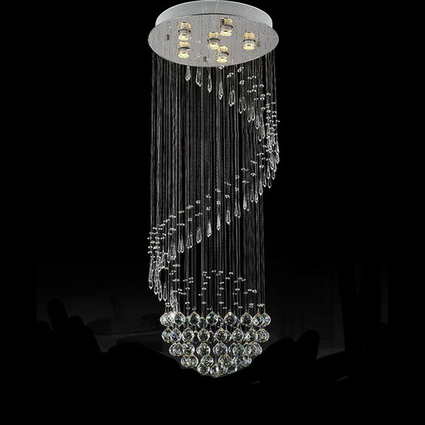 50*130cm Large ModernCrystal Chandelier Lights Rain drop Luminaire Decor Luster Pendant Lamps Chandeliers lighting fixture