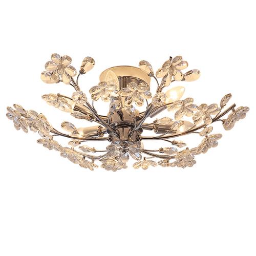 Crystal ceiling chandeliers lamp pastoral European bedroom room lighting postmodern creative personality restaurant led ceiling lights