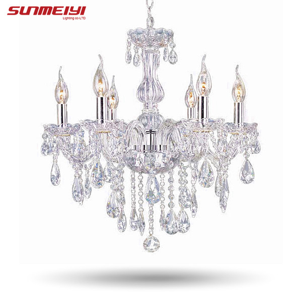 2018 Cheap Crystal Chandelier moroccan decor lustres e pendentes de cristal Clear Chandelier Crystal Free shipping