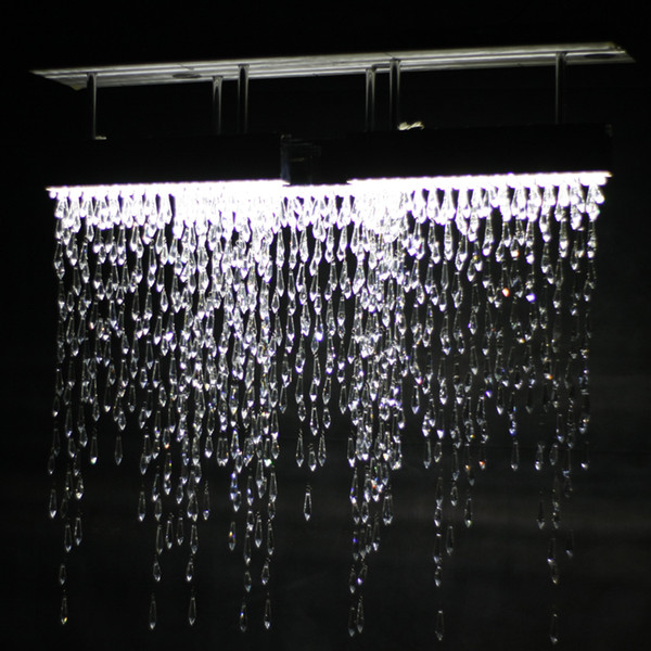 Crystalline Icicles Triple Chandelier Height 42.5