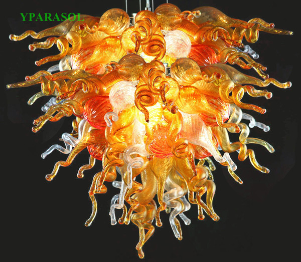 Art Decoration Modern Chandelier Lighting European Chihully Style Hand Blown Glass Crystal Chandelier Lighting