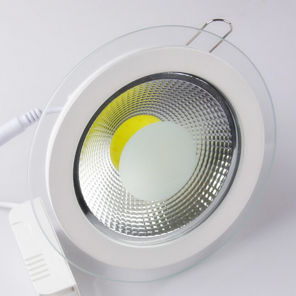 Factory Wholesale price COB 18W/15W/9W LED COB Panel Light AC90-260V Recessed COB Downlight Glass Cover LED Ceiling lamp