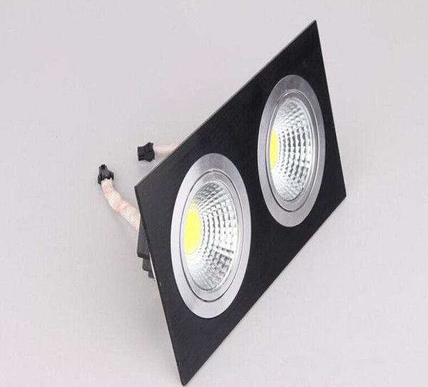 Factory direct price 20pcs/lot Double 2*10W high power recessed Dimmable COB Led Down light 2700-7000K Energy Saving home Led ceiling light