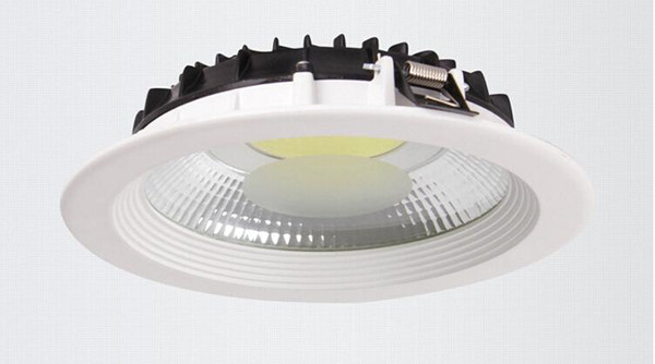 Hot Sale Super 15W/20W/30W Warm/Pure/Cold White Thin Concealed Installation Imported Led COB Led Down Light White shell AC85-265V