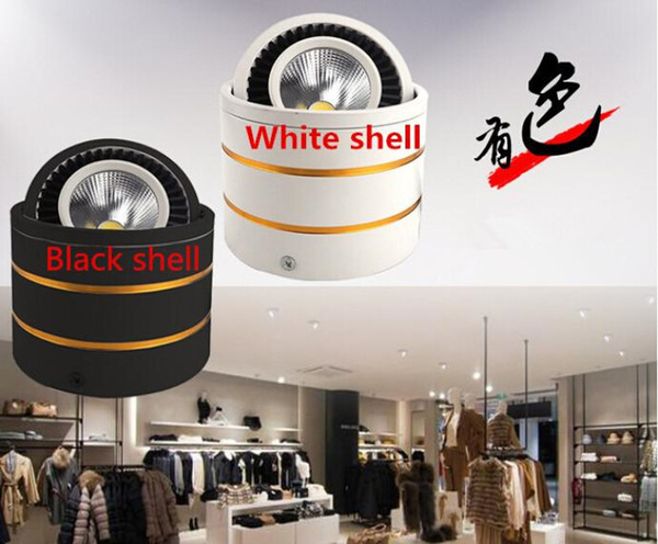 Wholesale price Dimmable Led COB Ceiling led downlight 7W 10W 15W 360 degree rotating Warm/white surface mounted Indoor Lighting