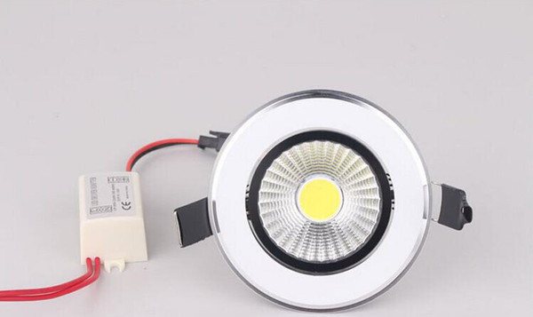 Dimmable COB LED Downlight 7W 12W Warm Cold White AC85-265V LED Down Light Dimmable COB Spot Recessed Downlight Light Bulbs