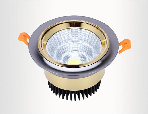 Dimmable 10w 15w Warm Cold White COB led down light 85-265v led spot recessed ceiling lamp dimmable led ceiling downlight COB Led Lamp