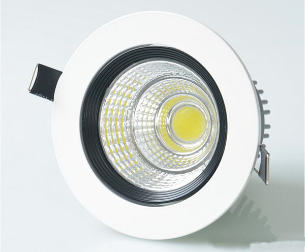 Wholesale price Dimmable COB LED Downlight 15W 110V 220V LED Down Light Warm / Natural / Cool White COB Spot Recessed Downlight Light Bulbs