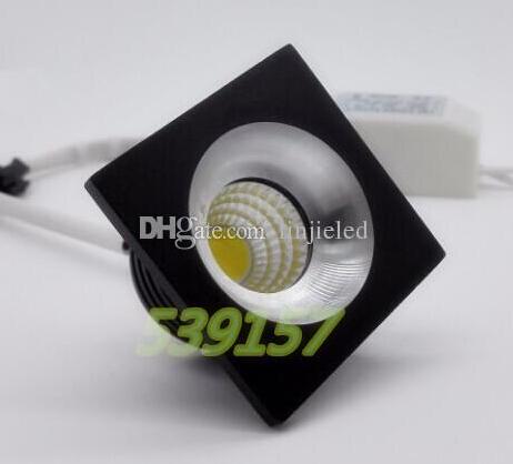 HOT SALE MINI Square Black body COB Led down light 5W COB Led Ceiling lamp Dimmable downlights AC85-265V