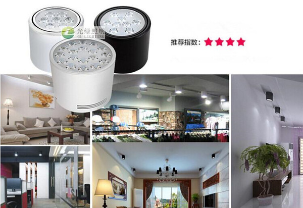 3W/5W/7W/9W/12W Dimmable Round LED Ceiling Light Surface Mounted Kitchen Bathroom Lamp AC85-265V LED Down light Warm White/Cool White