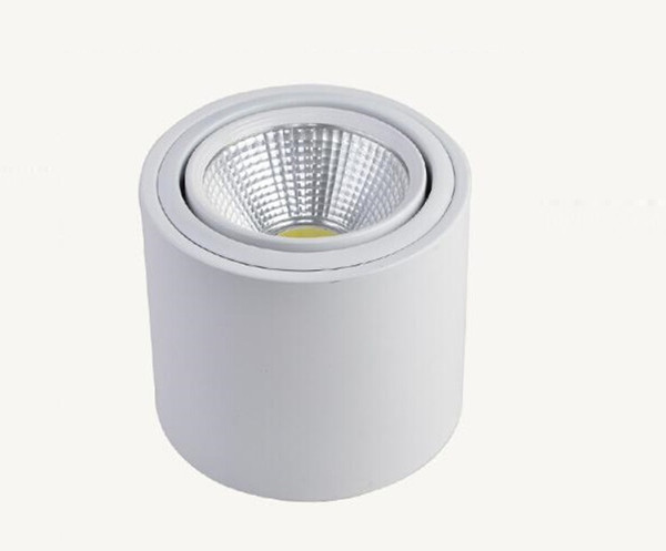 15W/10W Dimmable Super Bright COB Surface Mounted led down light 85-265V Mounted led ceiling spot light