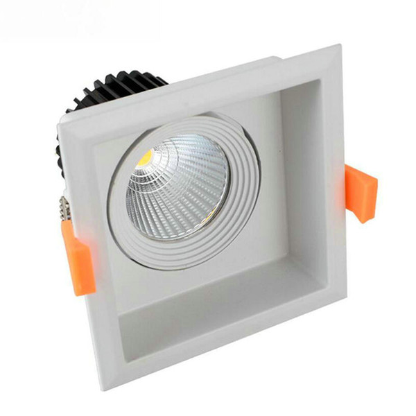 High quality square Dimmable LED Downlight COB 10W 15W LED Spot light LED ceiling lamp Free shipping