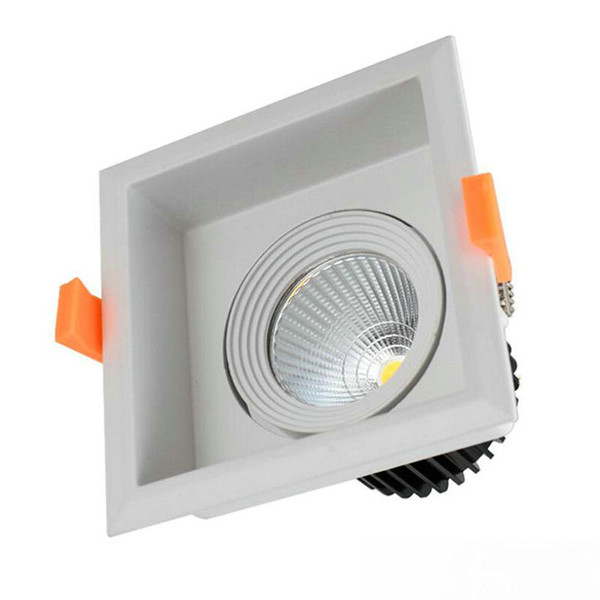 High quality square Dimmable LED Downlight COB 1x15W LED Spot light LED ceiling lamp Free shipping