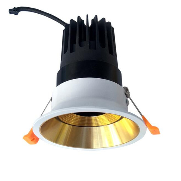 Free shipping no glare 24 degree adjustable 5w 7w 10w 15w 20w cob led spot down light 100mm 120mm AC85-265V 2 years warranty