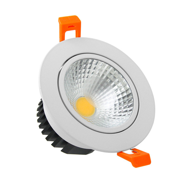 LED COB Downlights Dimmable 21W 18W 15W 12W 9W LED lighting AC 85-265V Frosted Glass Lens Recessed Ceiling Lamp Indoor Lighting