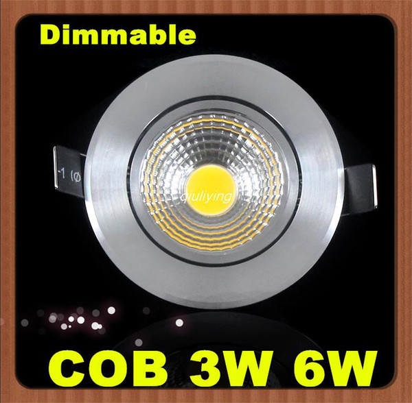 Recessed Led Downlight COB 3W 6W Led Spot light Led Ceiling Lamp +Transformer AC110V-240V