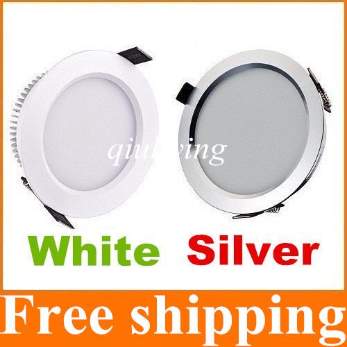 12W Dimmable Led Down Lights 1100Lumens 160 Angle SMD 5730 Led Recessed Downlights Warm/Cool White AC 85-265V