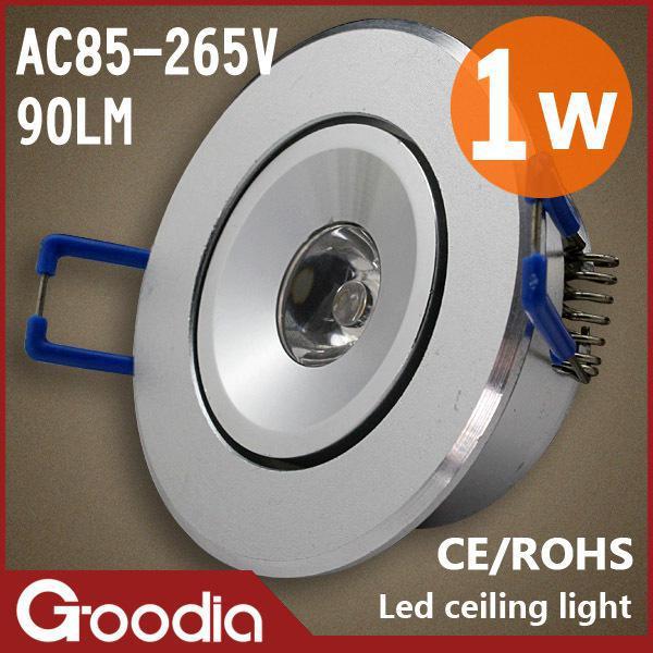 CREE 1W Led Spotlight Fixture Led Mini Ceiling Cold white Warm white AC85~265V 2 Years Warranty Aluminum