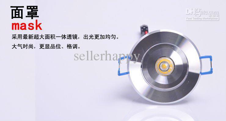 High Quality 3W 85-256V LED Ceiling Downlight Warm Cold White Freeshipping