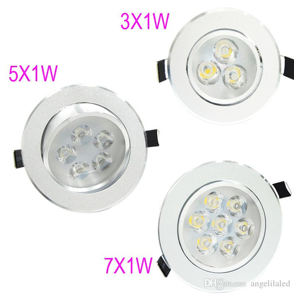 LED Downlights Recessed Lighting 3W 5W 7W LED Spotlight Down Lights Kitchen Saloon Home Room Recess Ceiling Lamp