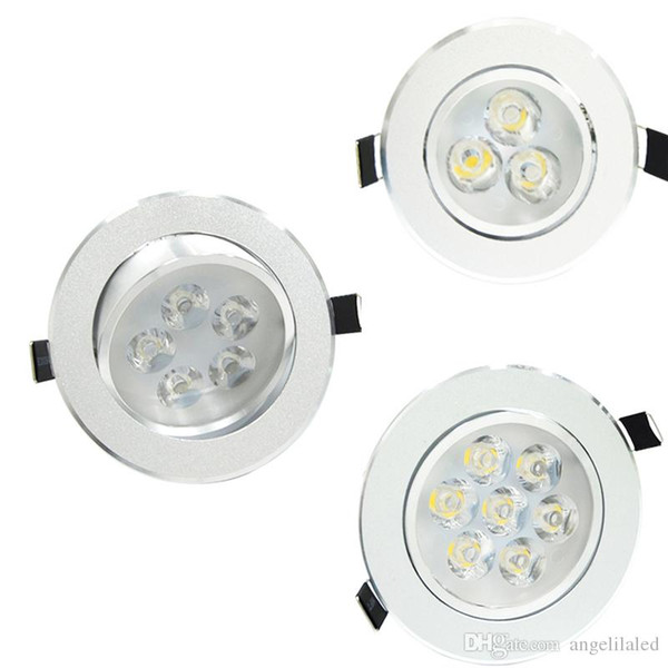 Recessed Installation 3W 5W 7W LED Downlight Recess Living Room Kitchen Light Spot Lamps AC110V 240V LED Lighting