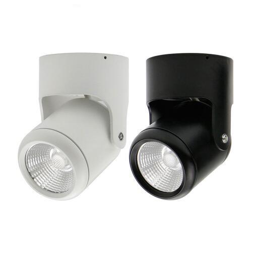 COB 7W 10W 15W 20W LED Downlights Surface Mounted Downlight Ceiling Spot light Angle-adjustable+ AC110/220V Driver