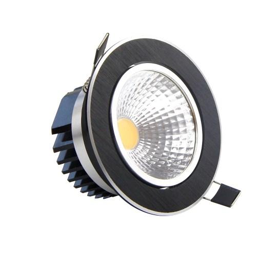 Dimmable Led COB Downlight 5W 7W 9W 12W Black Round Led Spotlight Ceiling Recessed Downlight for Home Decor Lamp AC110V 220V