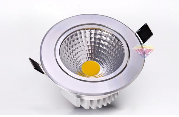 LED Recessed Downlight 3W 5W 10W 12W 15W COB Chip LED Ceiling light Spot Light Lamp White/ Warm white