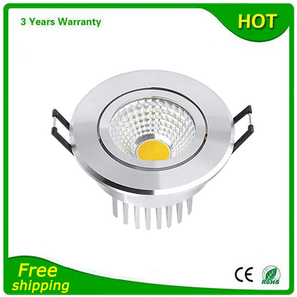 50PCS 5W LED Down Light COB LED Downlight Dimmable Bulb Spotlight Recessed Warranty 3 Years Super Bright