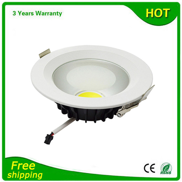 50PCS 30W 20W 15W 12W 7W 5W LED Downlight COB LED Down Light Dimmable Bulb Spotlight Recessed Warranty 3 Years Thick Housing