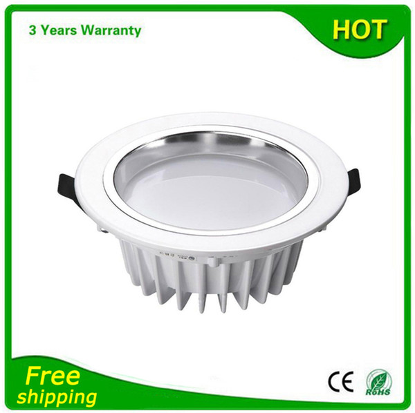 10PCS 18W 12W 7W IP65 LED Downlight Waterproof LED Down Light IP68 Dimmable Bulbs Recessed 100-110LM/W Warranty 3 Years