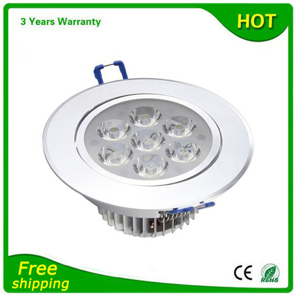 10PCS 7W LED Ceiling Light Dimmable LED Downlight Down Light High Brightness Warranty 3 Years Thick Housing