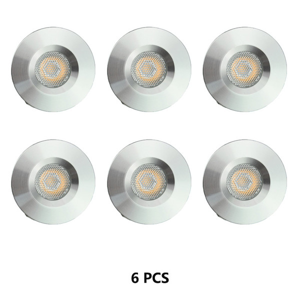 6 PCS DC12V 1W Conceal Installation Mini LED Under Cabinet Closet Lights High Light Mini Spotlight Full Aluminium Body Ce Rose