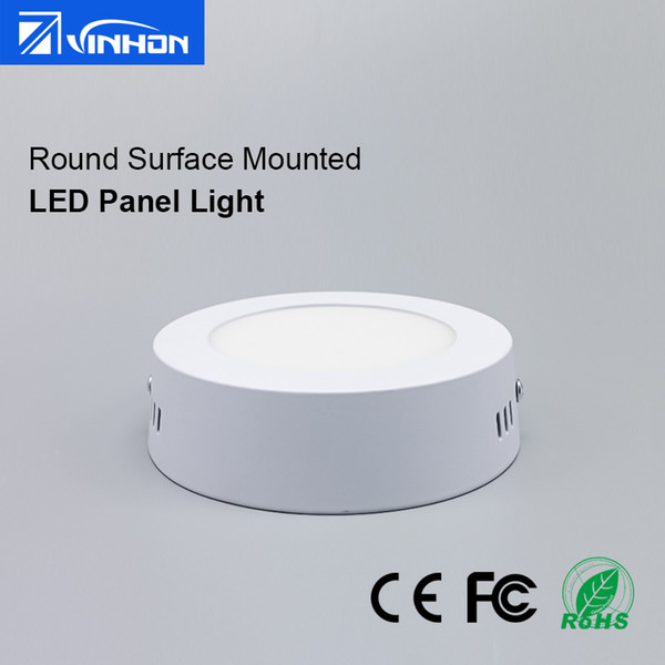 6W 12W LED Downlight 12V 24V Round LED Panel Light High Brightness Surface Mounted LED Downlight Kitchen Bathroom Balcony Living Room