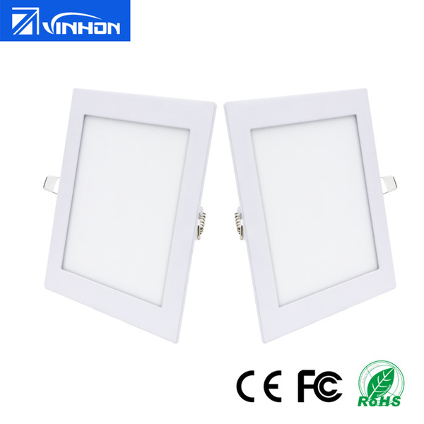 Dimmable LED Downlight 12W 15W 18W 20W 25W Ultra Thin LED Panel Light Shop Light Fixture Square Recessed LED Downlight 2700K 4000K 6000K