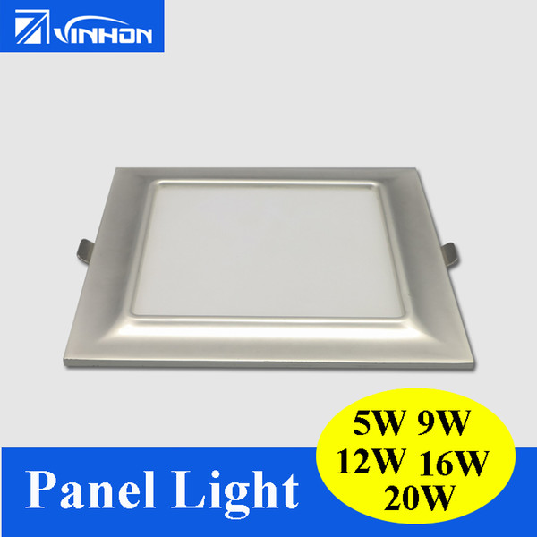 LED Downlight 5W 9W 12W LED Panel Light 16W 18W 20W Square Champagne LED Flat Panel Light Indoor Lighting Ceiling Lamps