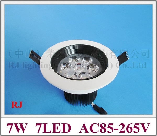 glare-proof high power LED ceiling light lamp 7W recessed LED spot light downlight down light 7W AC85V-265V input