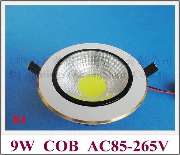 2015 fashion and style COB LED ceiling lamp 9W LED downlight down light lamp AC85V-265V input 9W COB 1LED with blade radiator