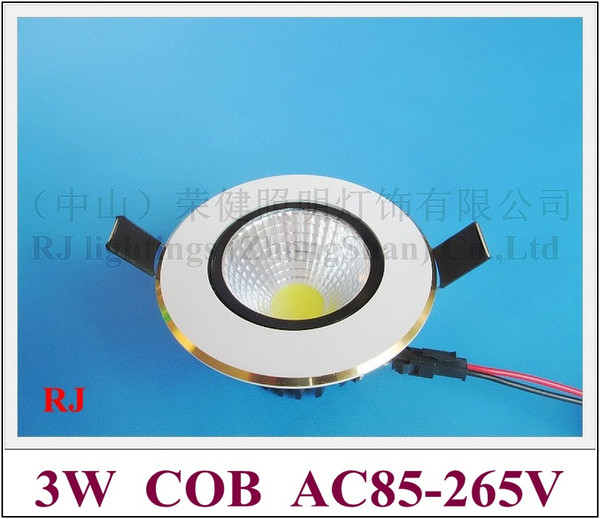 2015 fashion and style COB LED ceiling lamp 3W LED downlight down light lamp AC85V-265V 3W COB 1LED 1*3W with blade radiator