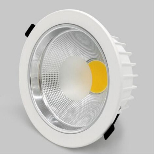 Free shipping 25 w warm white 85-265 - v collar point embed dome light super led ceiling downlight cob leds